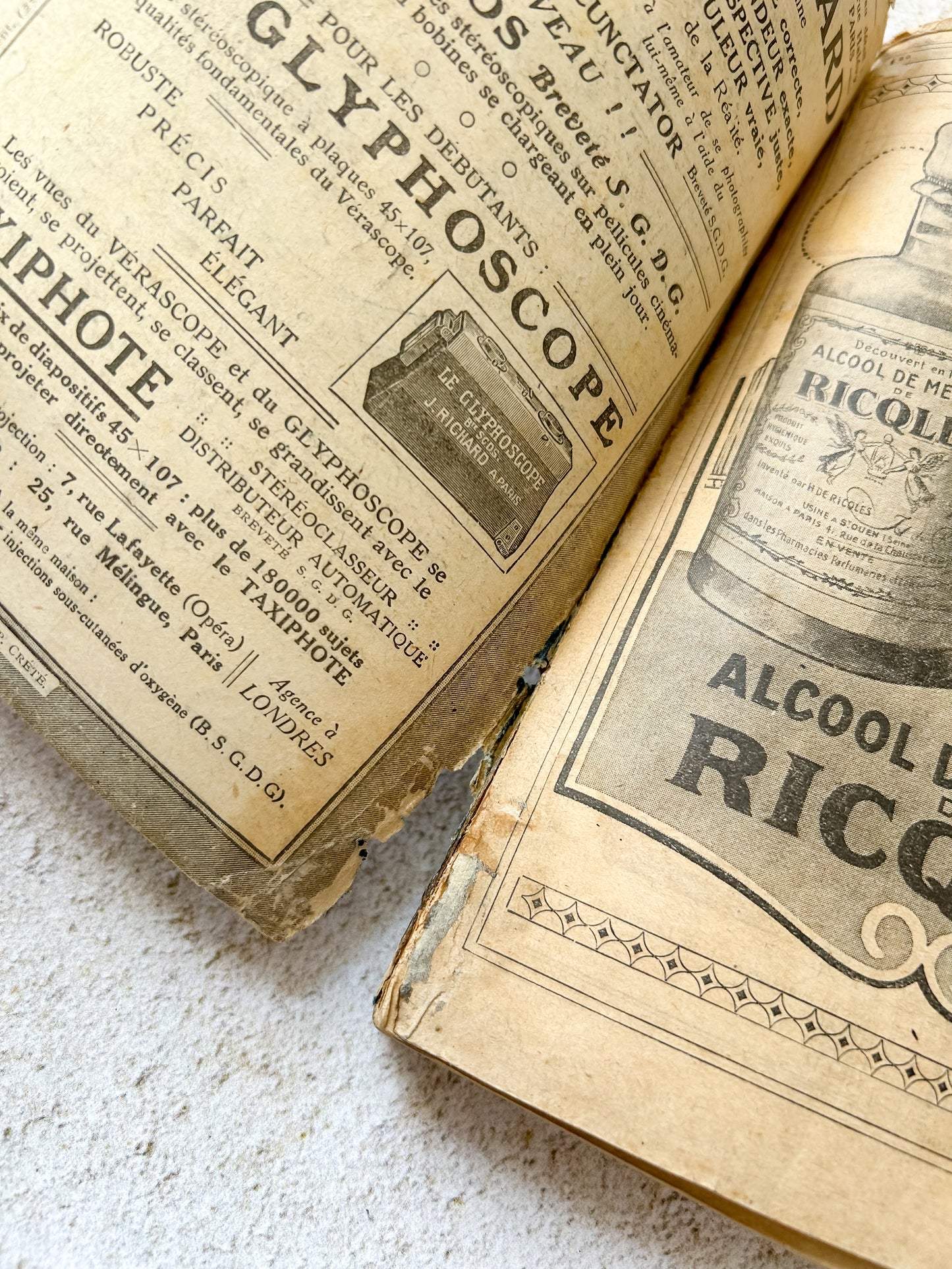 1922 Antique French Almanac