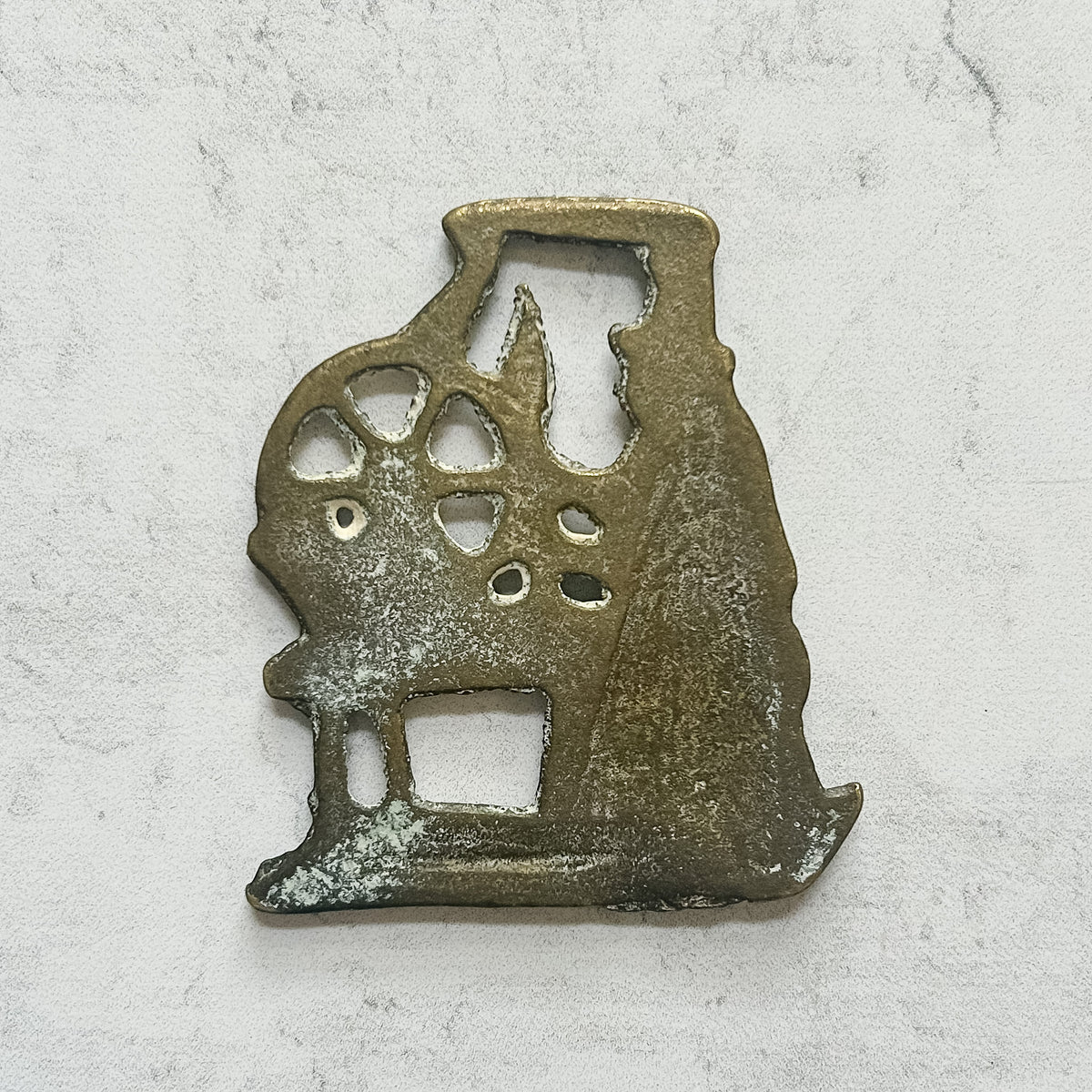 English Jenny Jones Welsh Woman Horse Brass Medallion