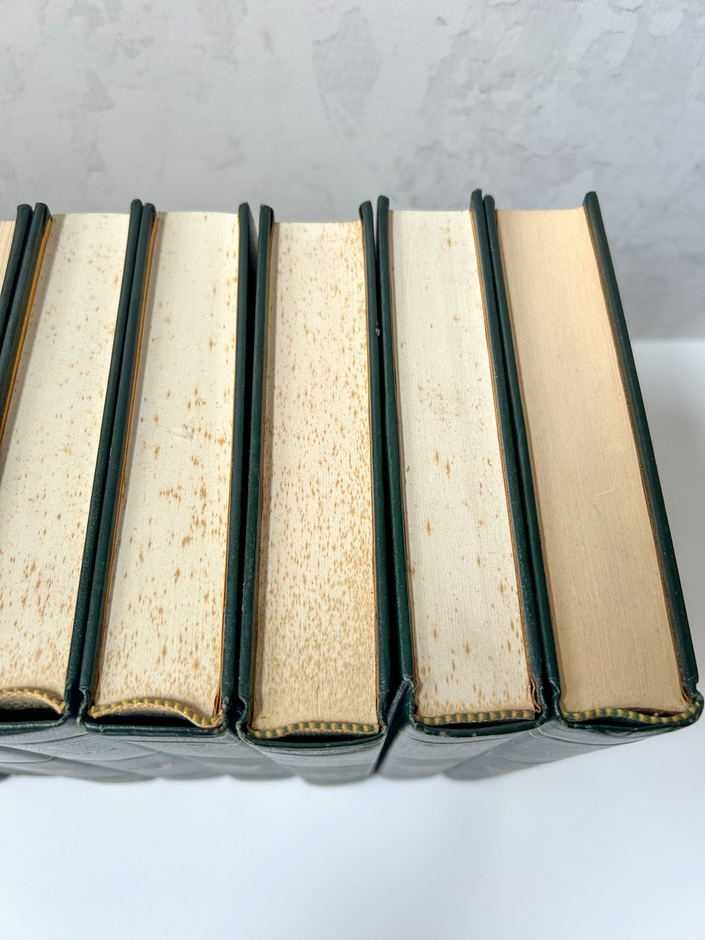 Set of 13 Harvard Classics Books | Green Cloth Deluxe Editions