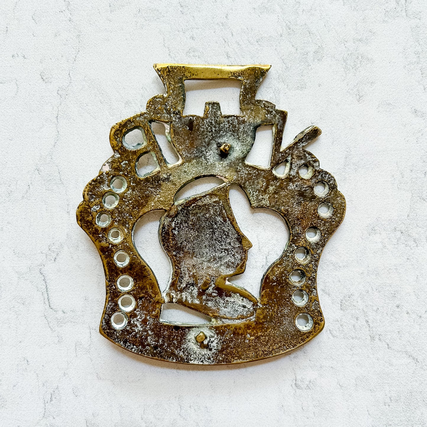 Queen Victoria Horse Brass Medallion