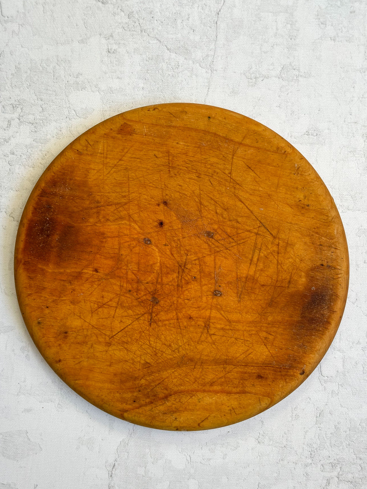 Vintage English Round Bread Board