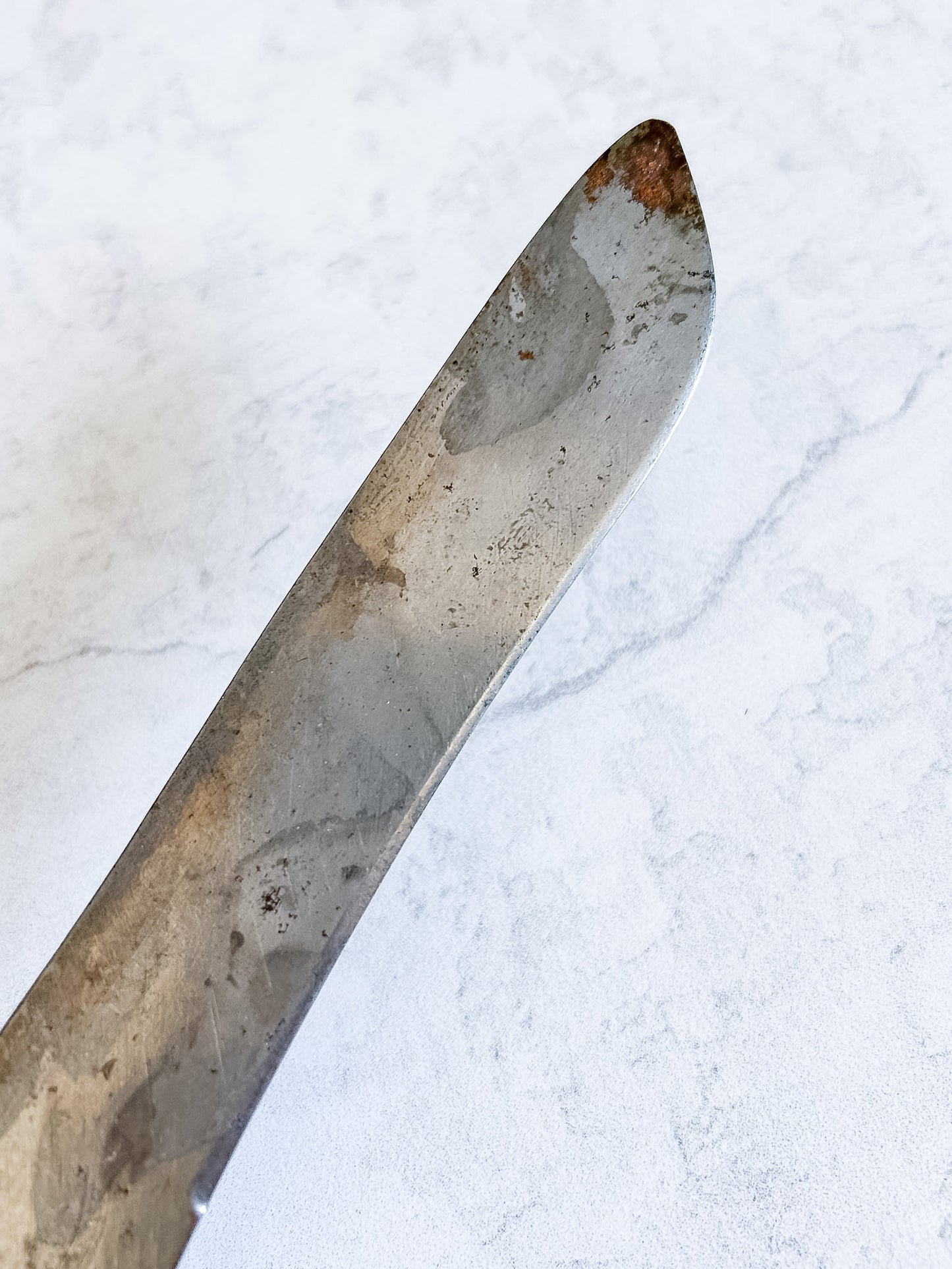 Vintage English Wooden Handle Bread Knife