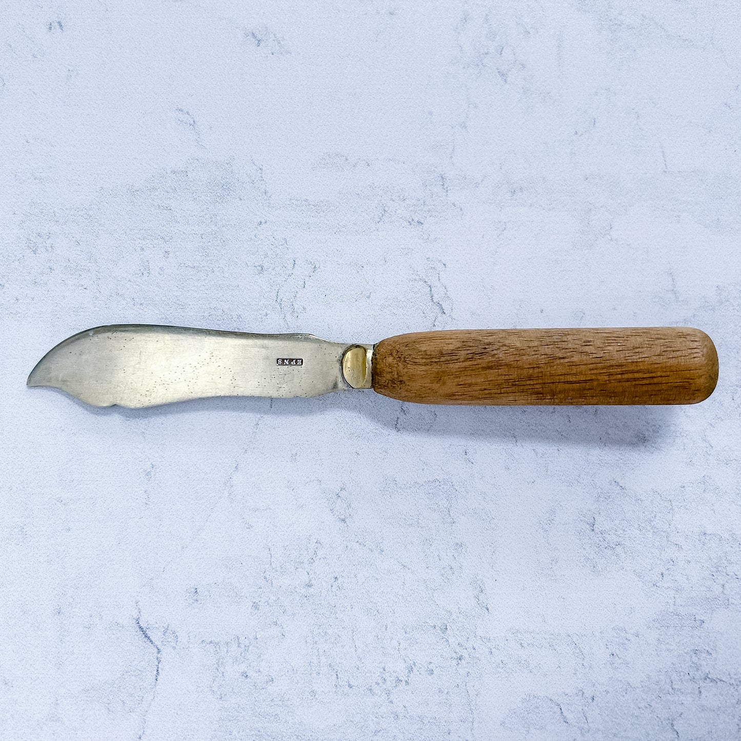 Victorian English Carved Wooden Handle Butter Knife