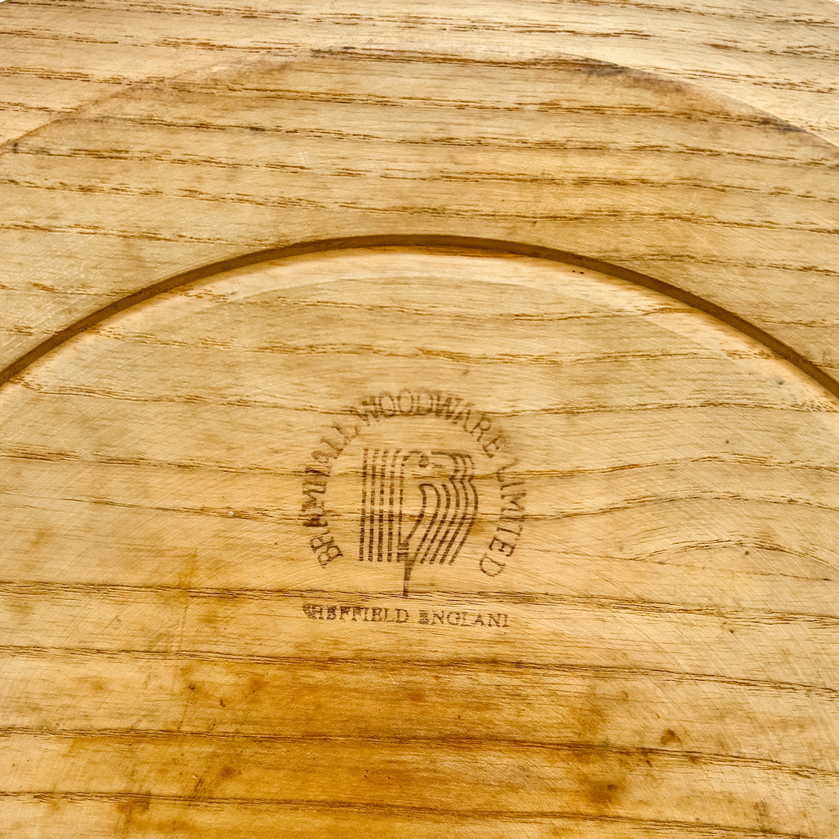 Vintage English Bramhall Carved Bread Board