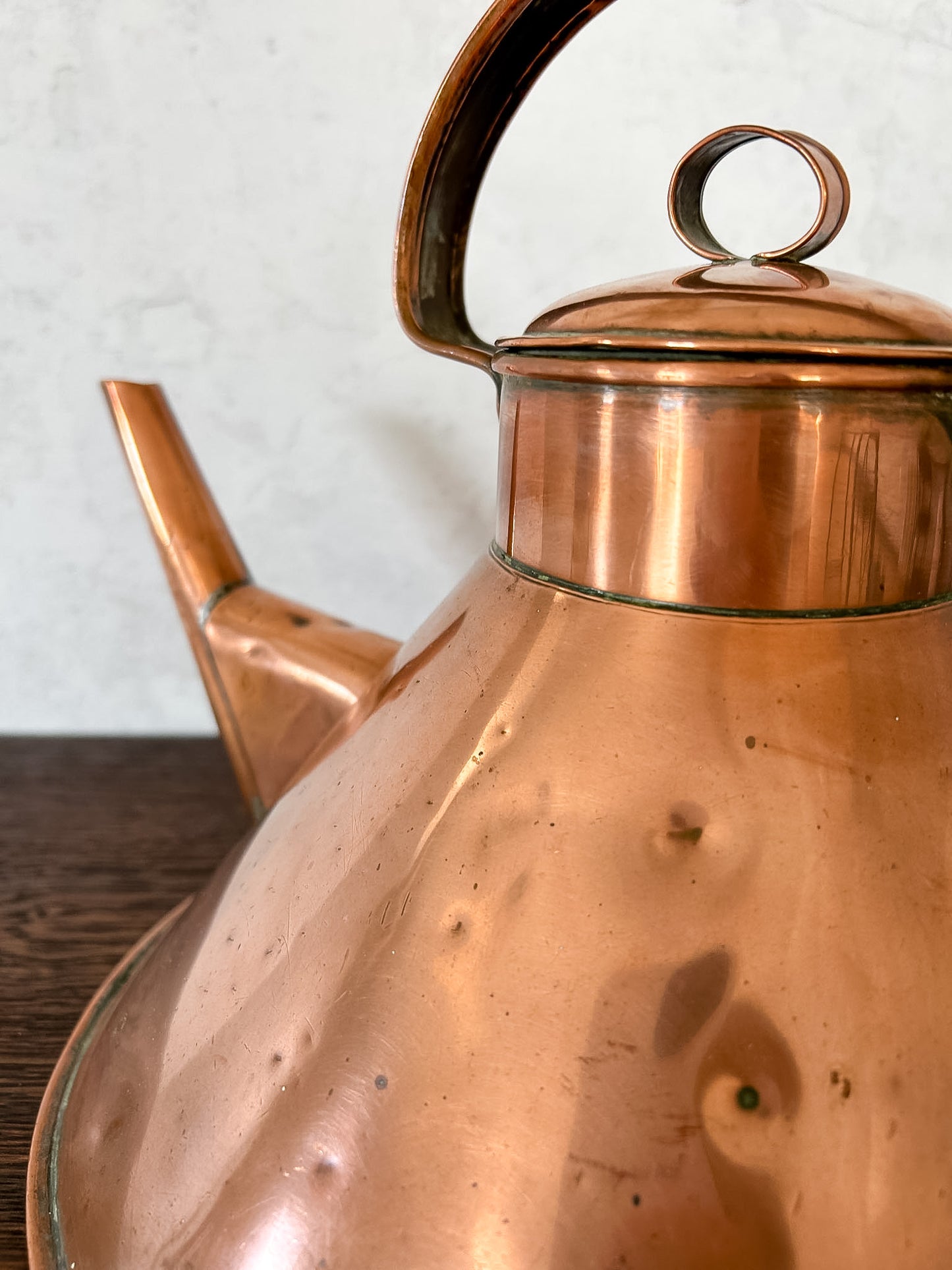 Antique Copper Ship's Kettle