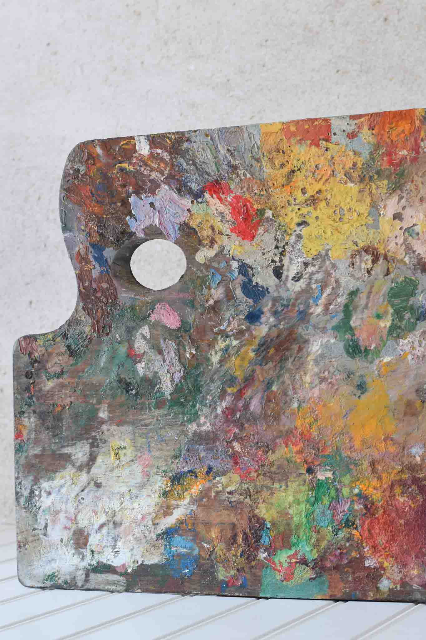 Vintage French Paint Palette