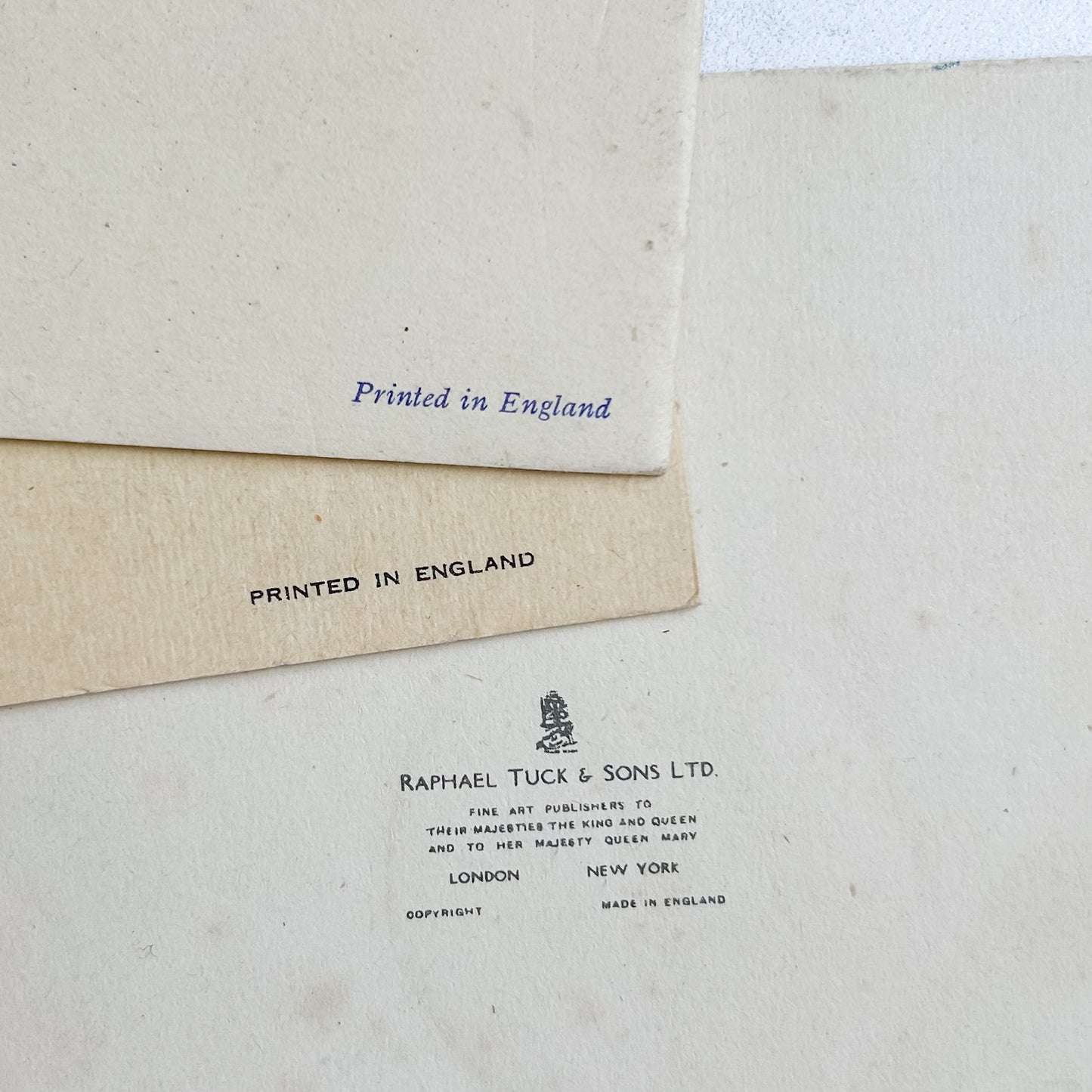 Set of 7 Vintage English Greeting Cards