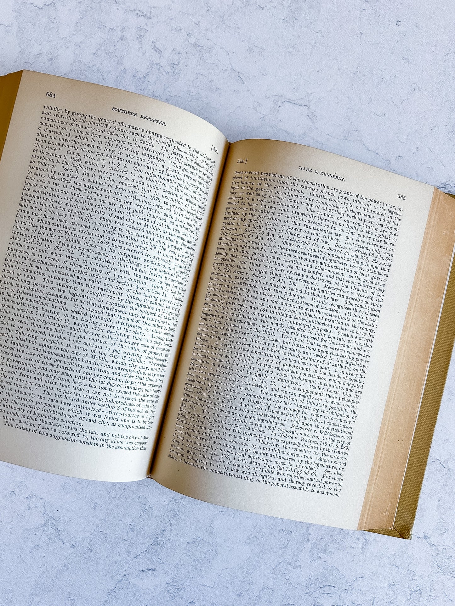 1888 Southern Reporter Law Book