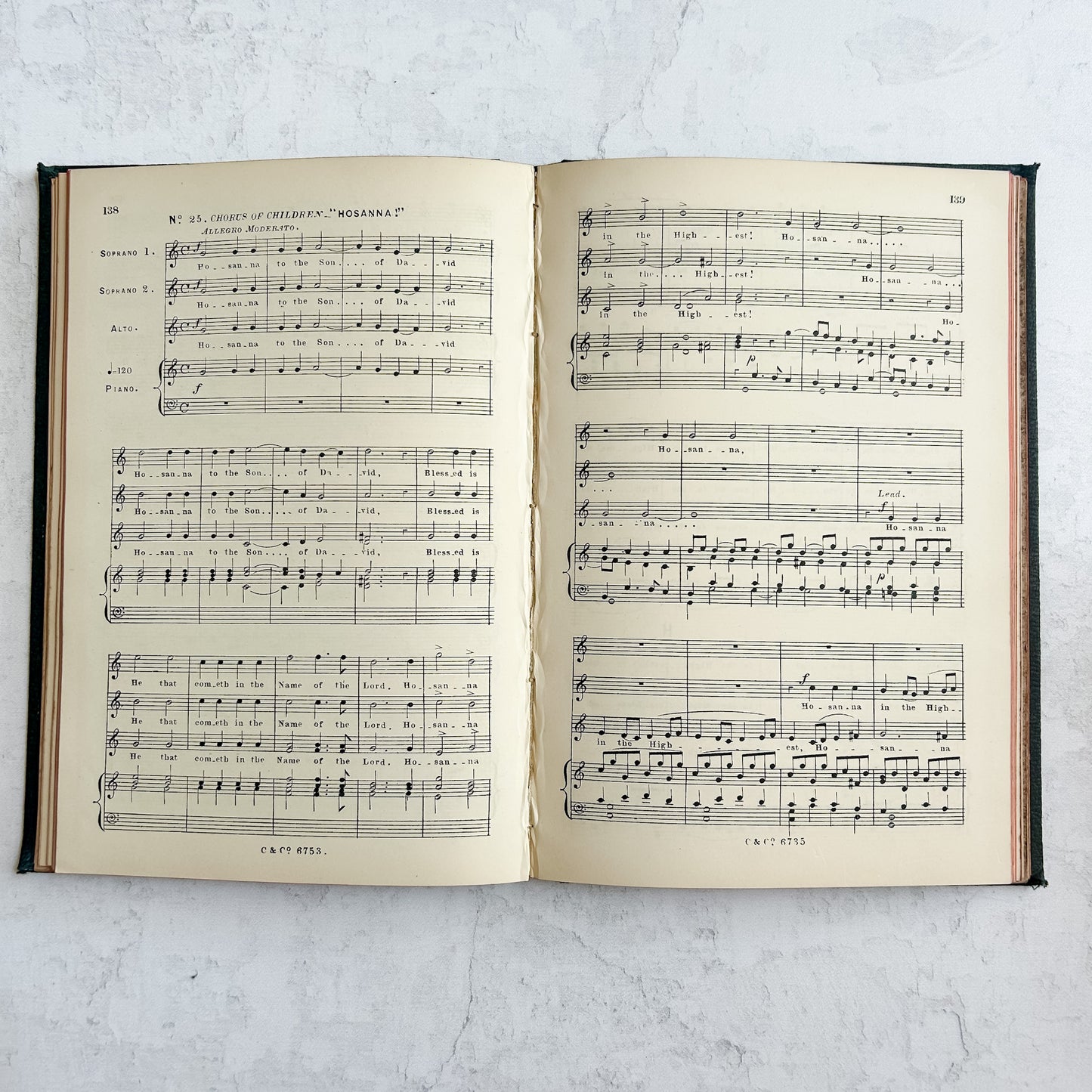 Antique Arthur Sullivan The Light of the World Music Folio | c.1873–1875