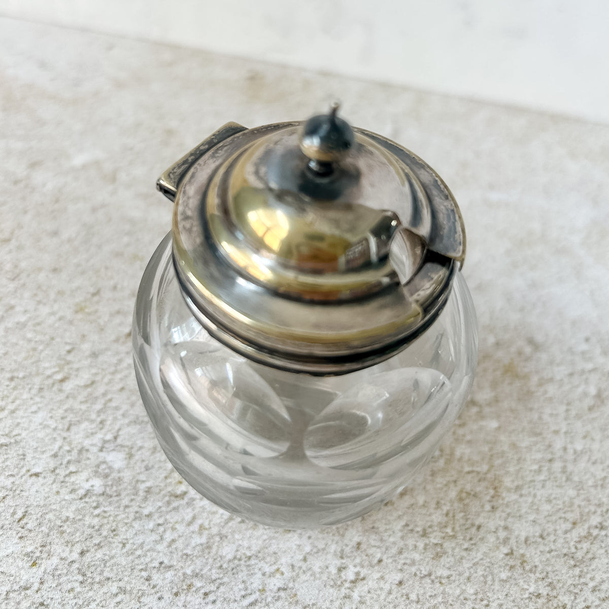 Vintage English Glass Condiment Pots CHOICE