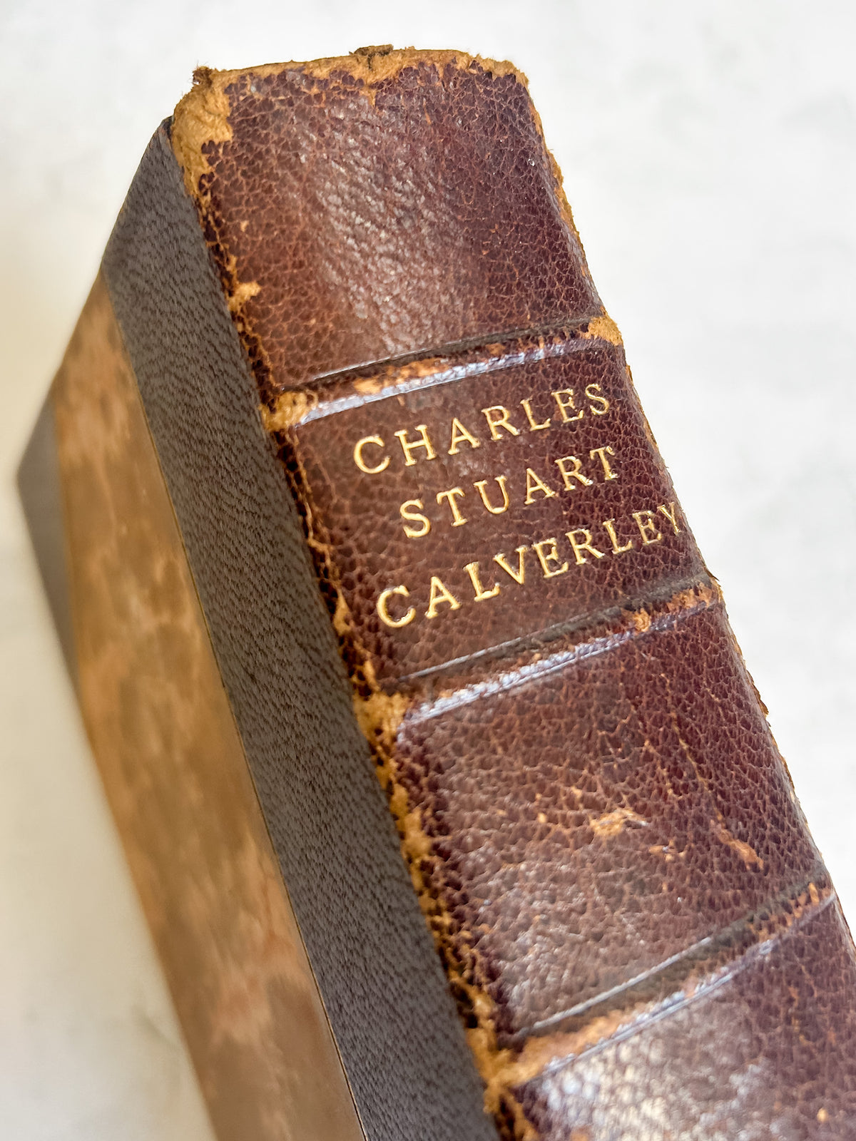 Antique 1905 Leys School Cambridge Prize Book - Charles Stuart Calverley