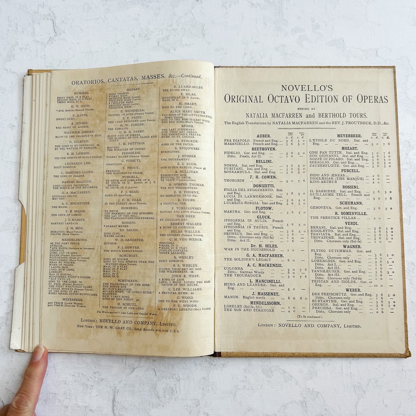 Antique 1909 Barnby Rebekah Folio, Victorian Music Score