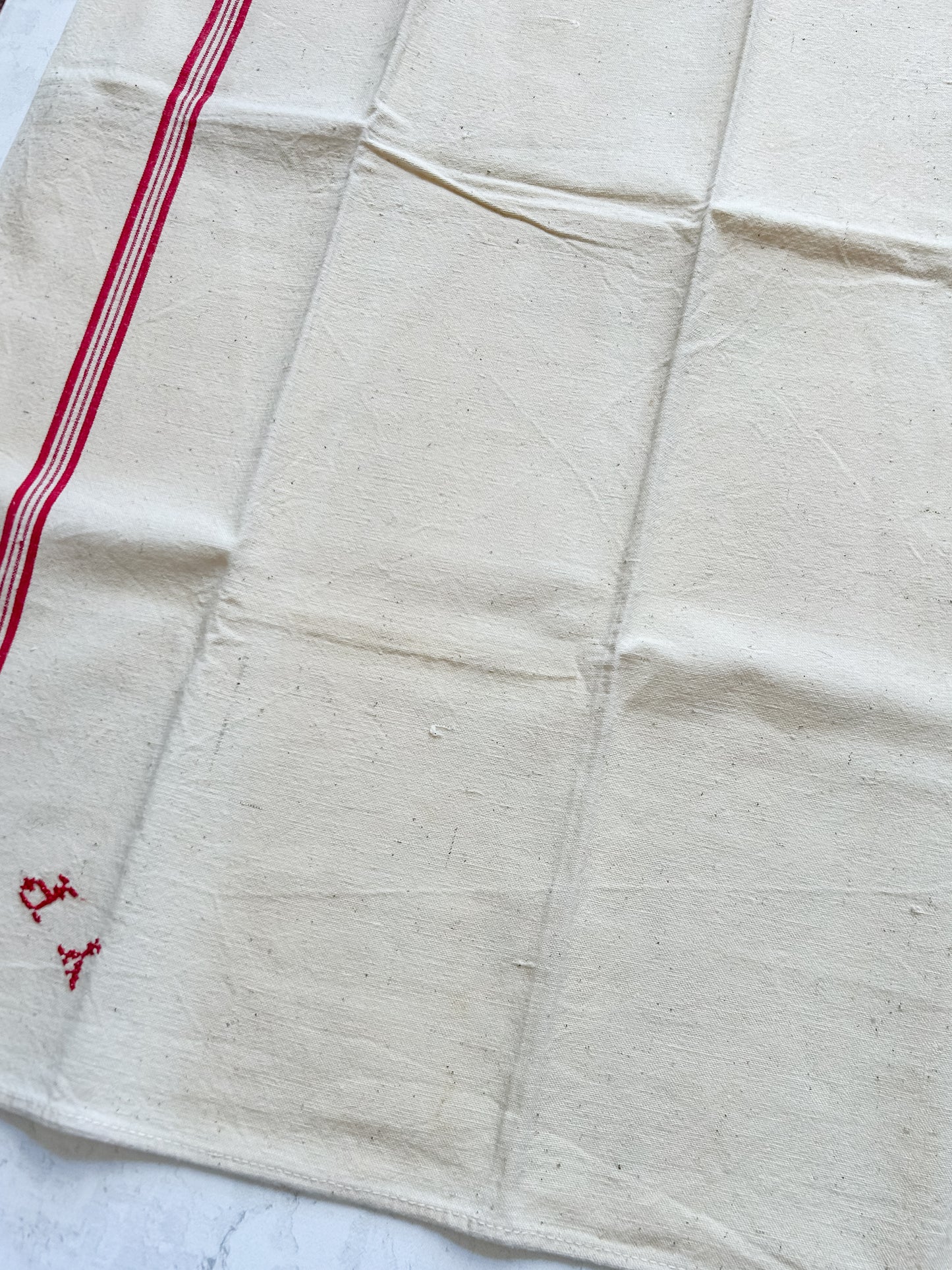 Vintage French Linen Torchon