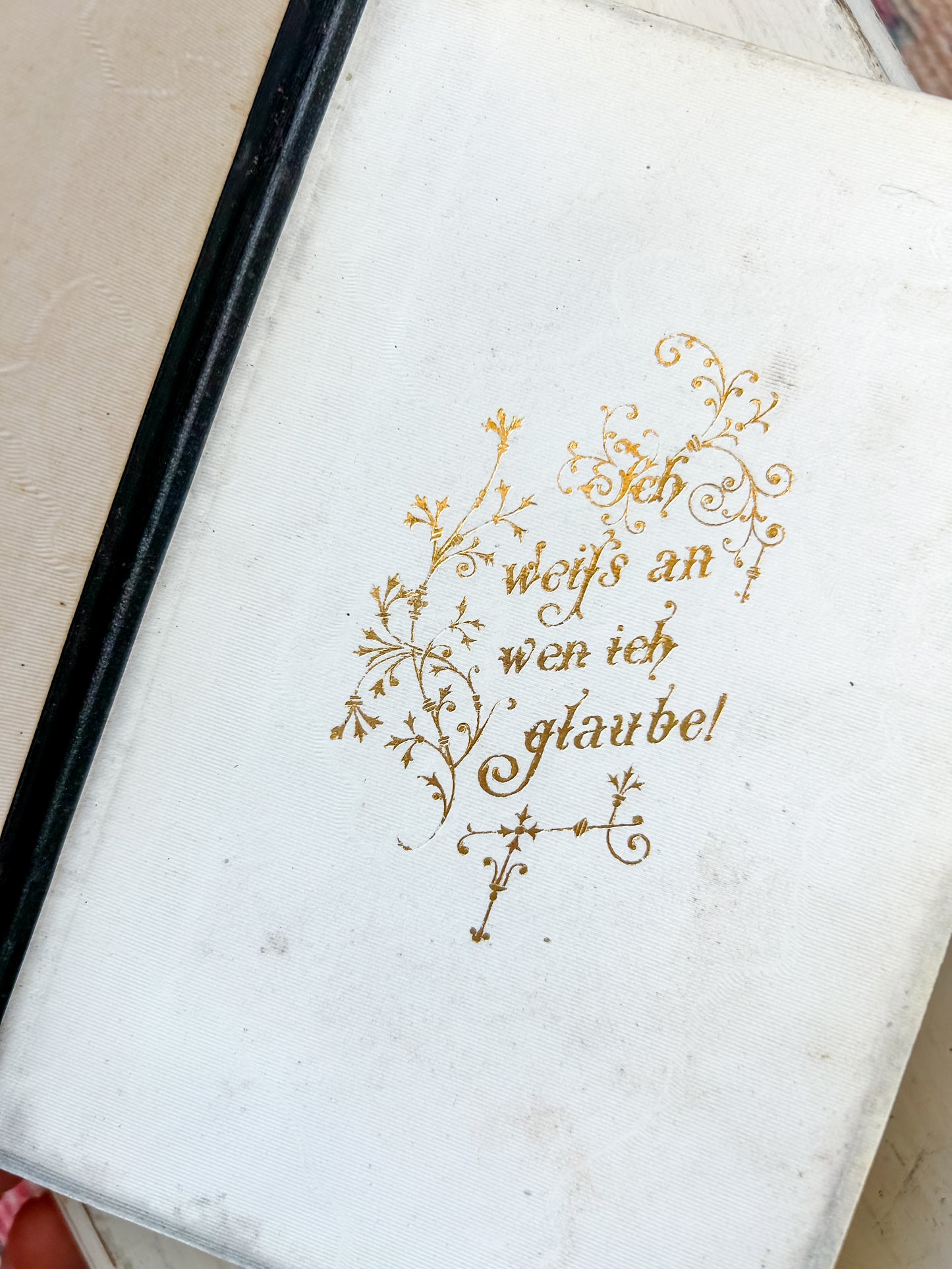 Antique Evangelical Lutheran Text Hymnal & Reader 1883