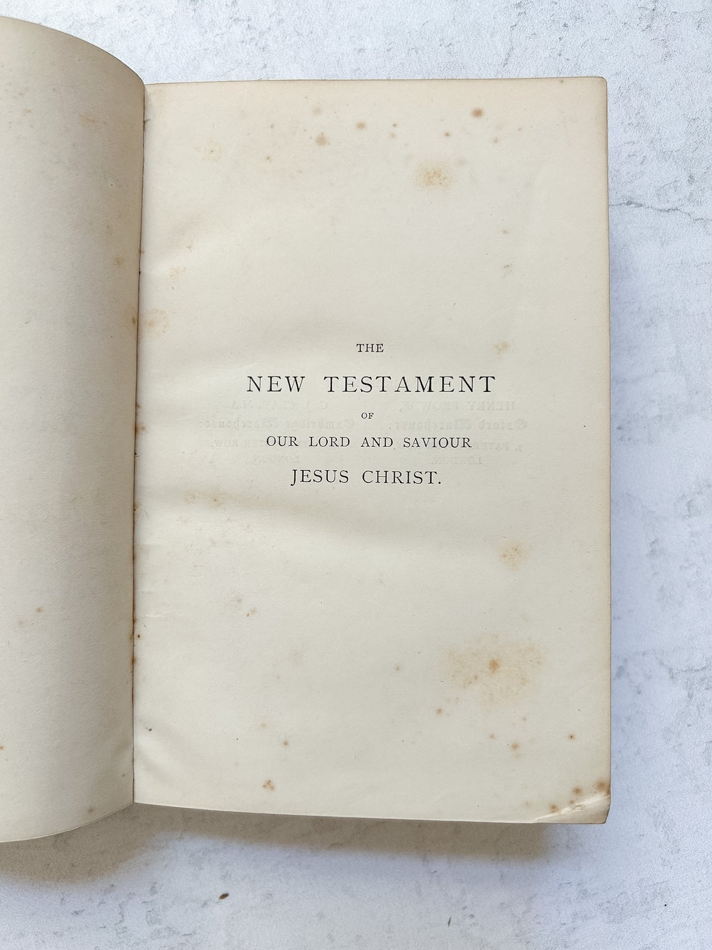 1881 Antique New Testament Leather Bound