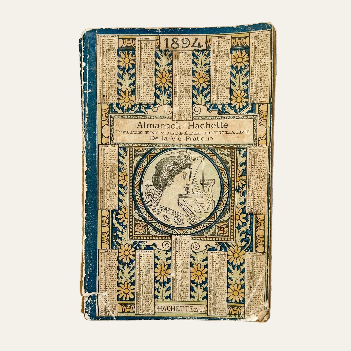 1894 Antique French Almanac