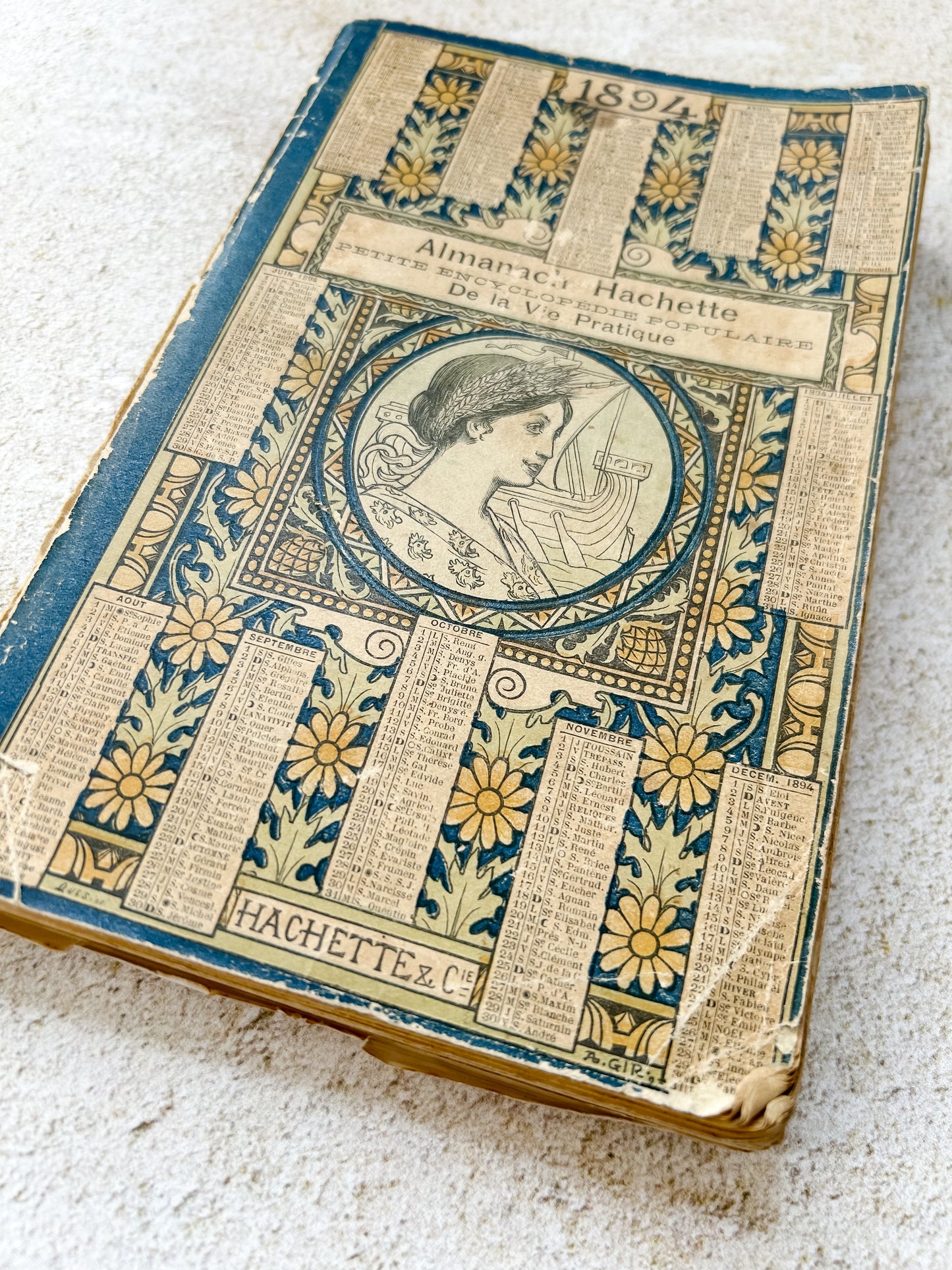 1894 Antique French Almanac