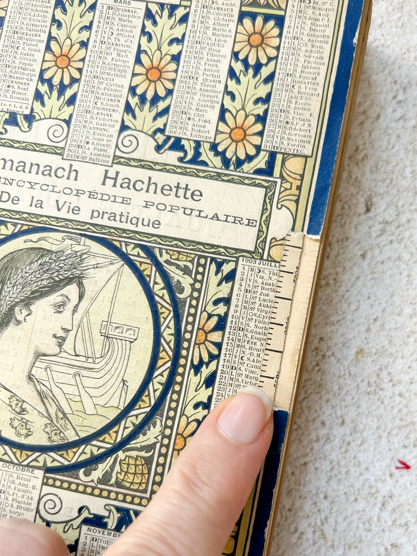 1903 Antique French Almanac