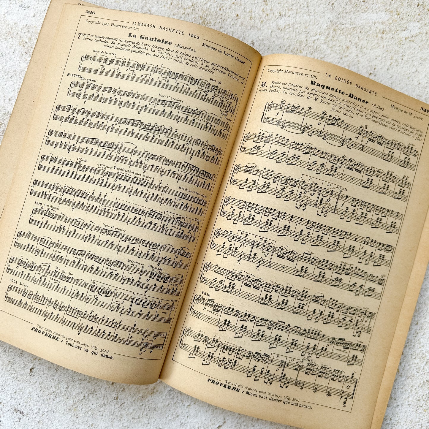 1903 Antique French Almanac
