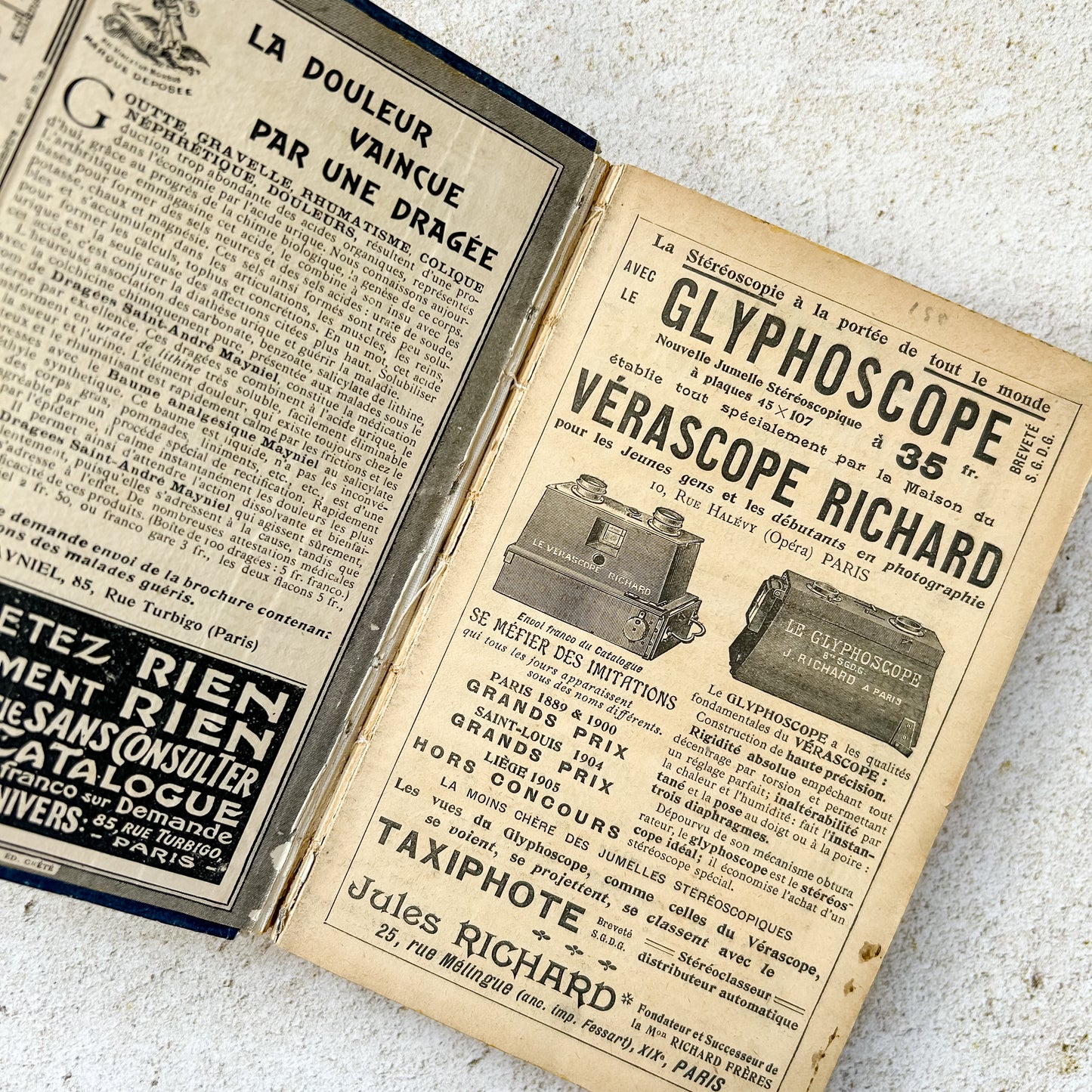 1907 Antique French Almanac