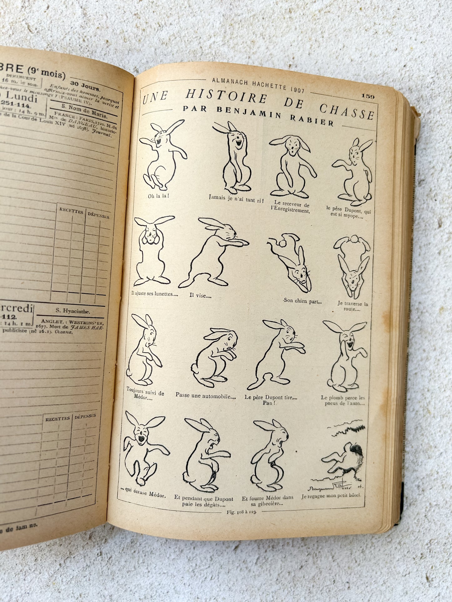 1907 Antique French Almanac