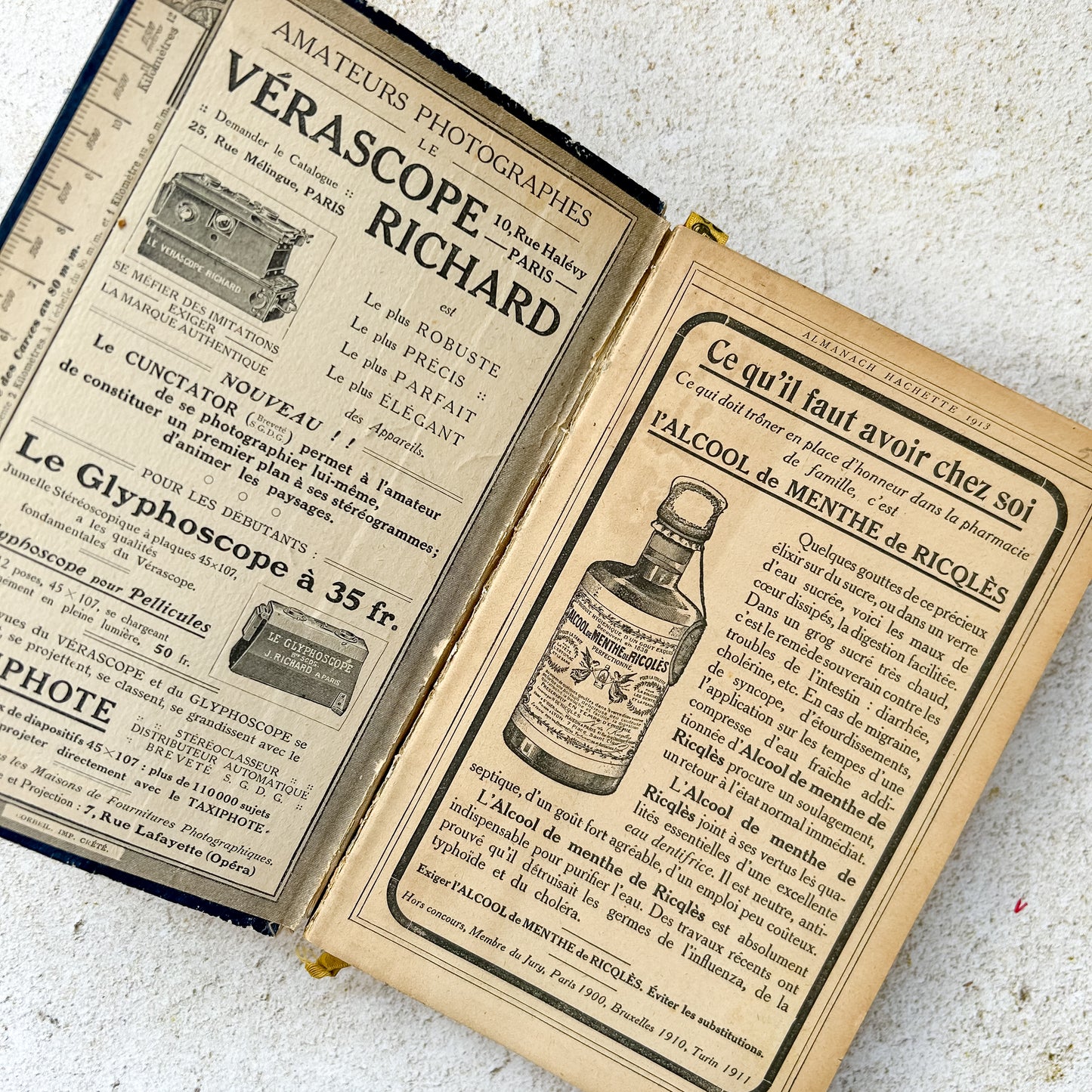1913 Antique French Almanac