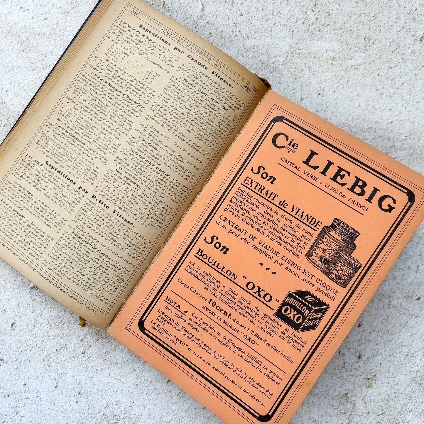 1913 Antique French Almanac