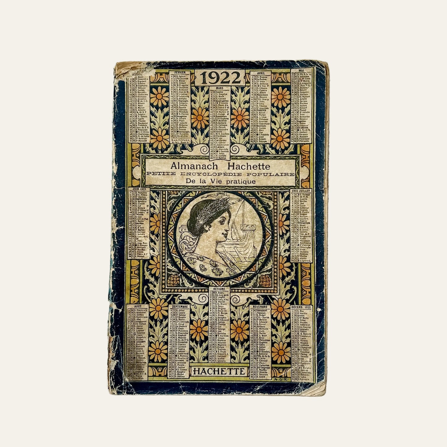 1922 Antique French Almanac