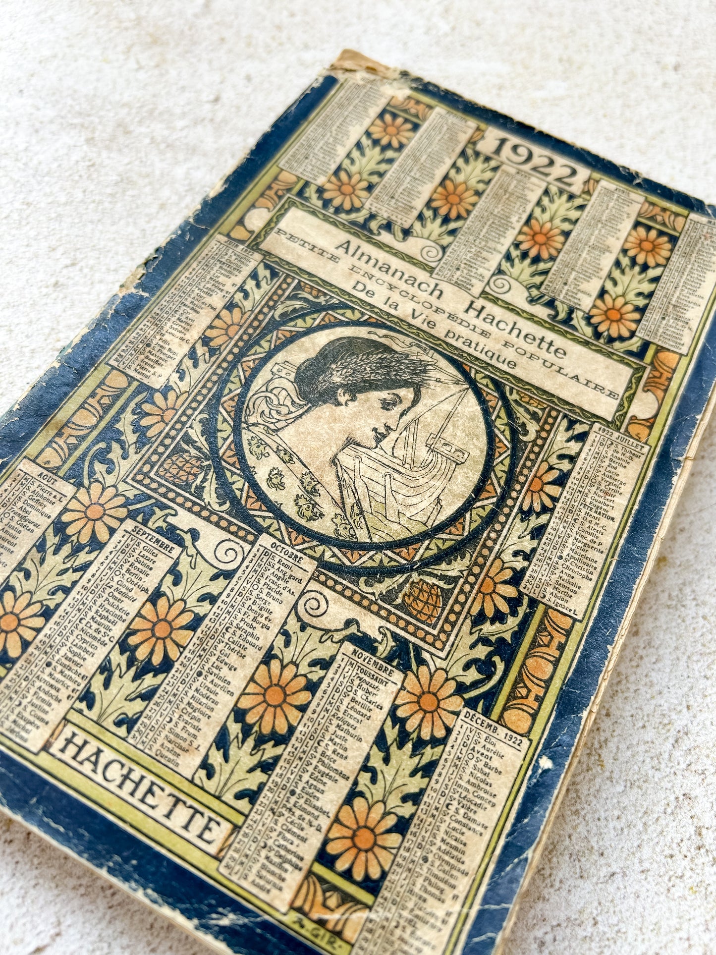 1922 Antique French Almanac