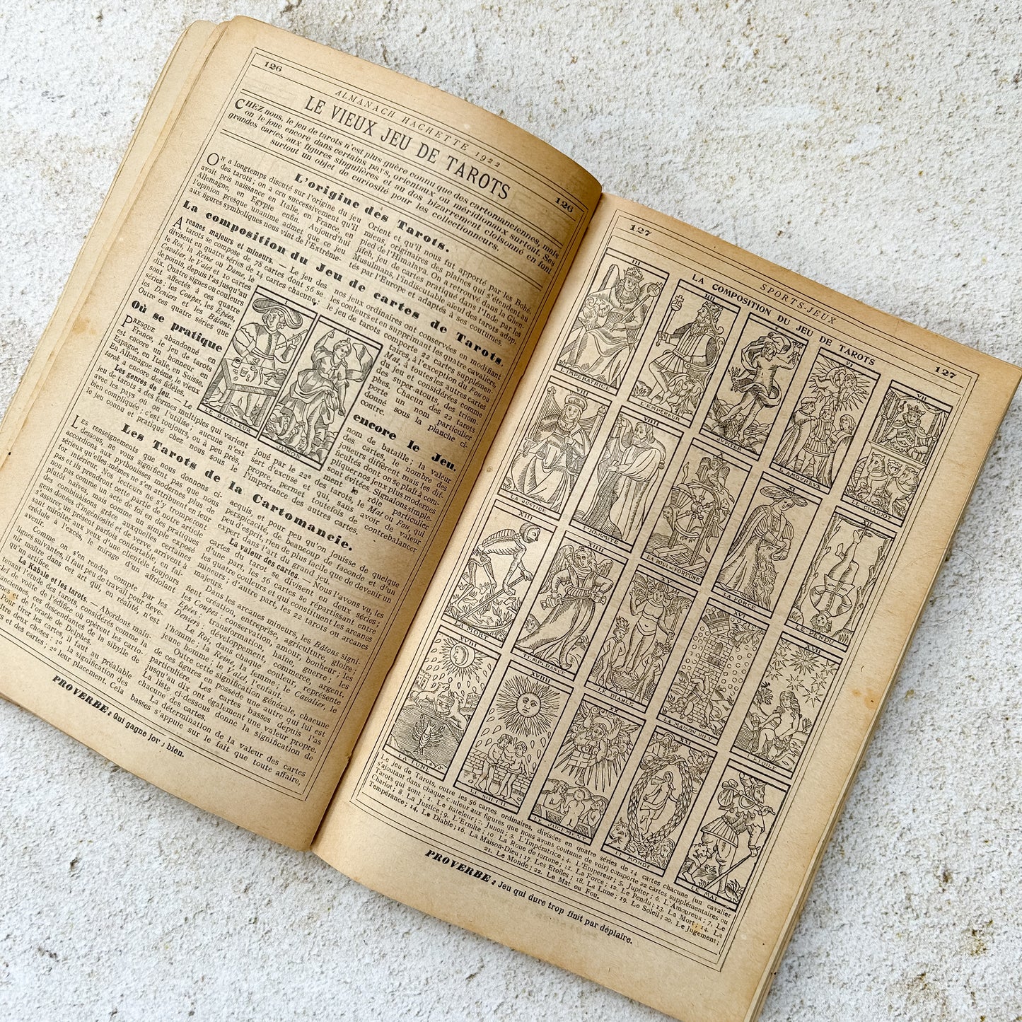 1922 Antique French Almanac