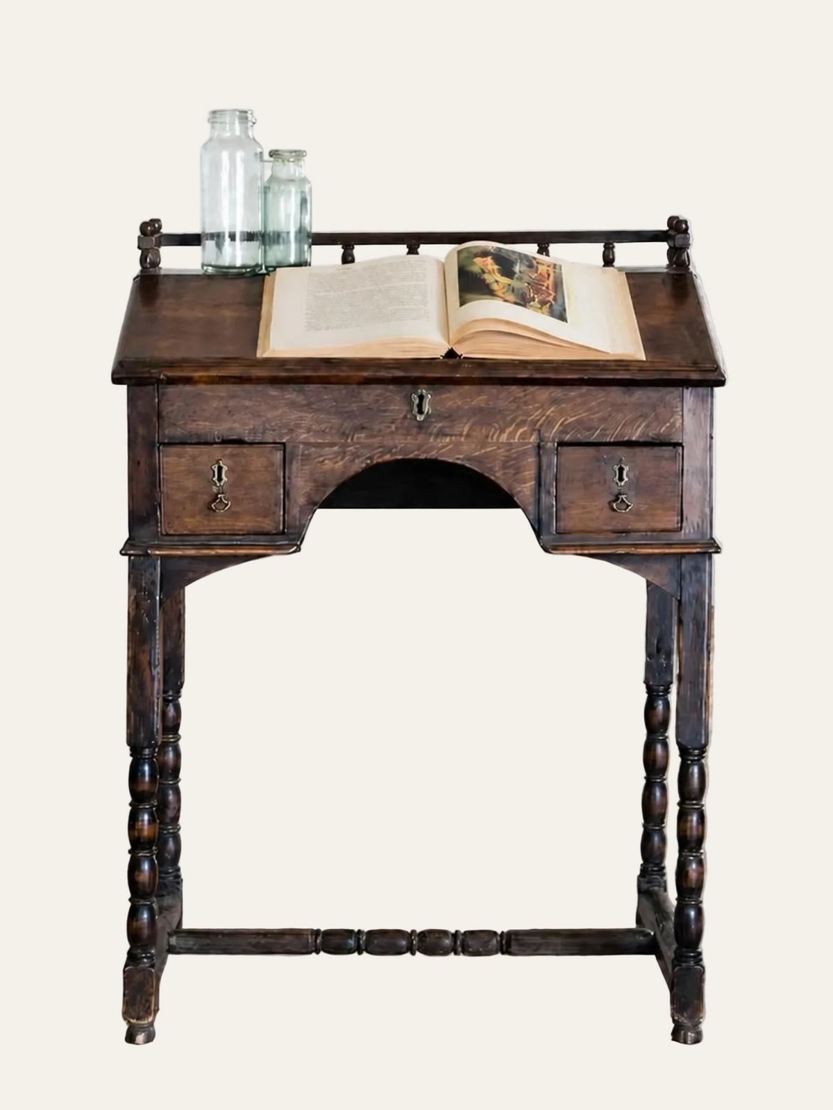 Antique Victorian English Oak Clerk’s Desk