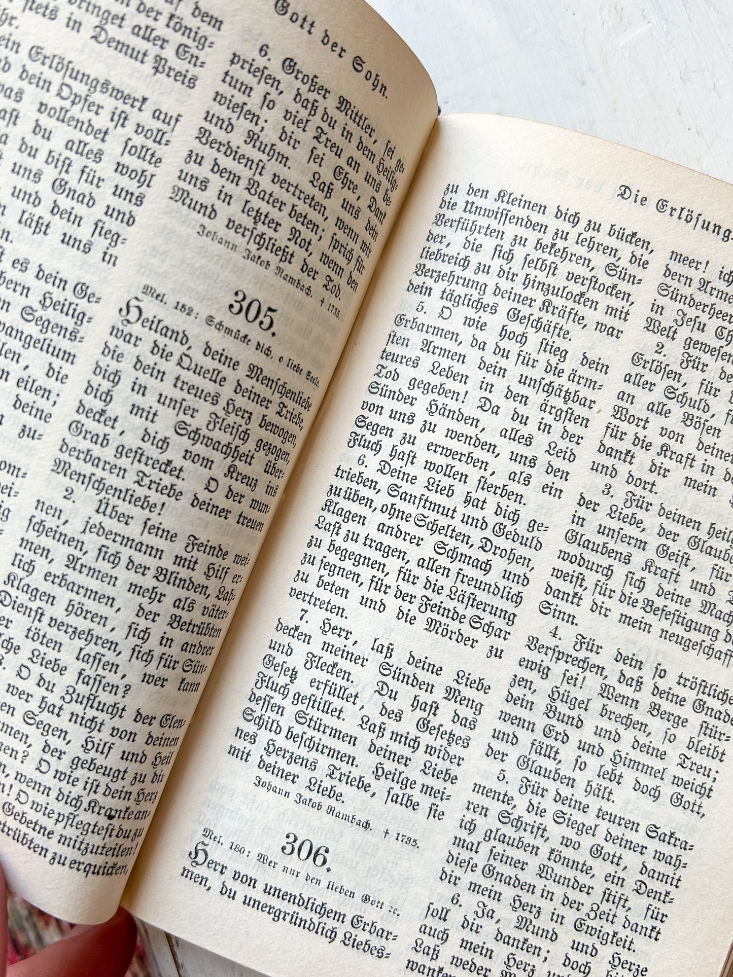 Antique Evangelical Lutheran Text Hymnal & Reader 1883