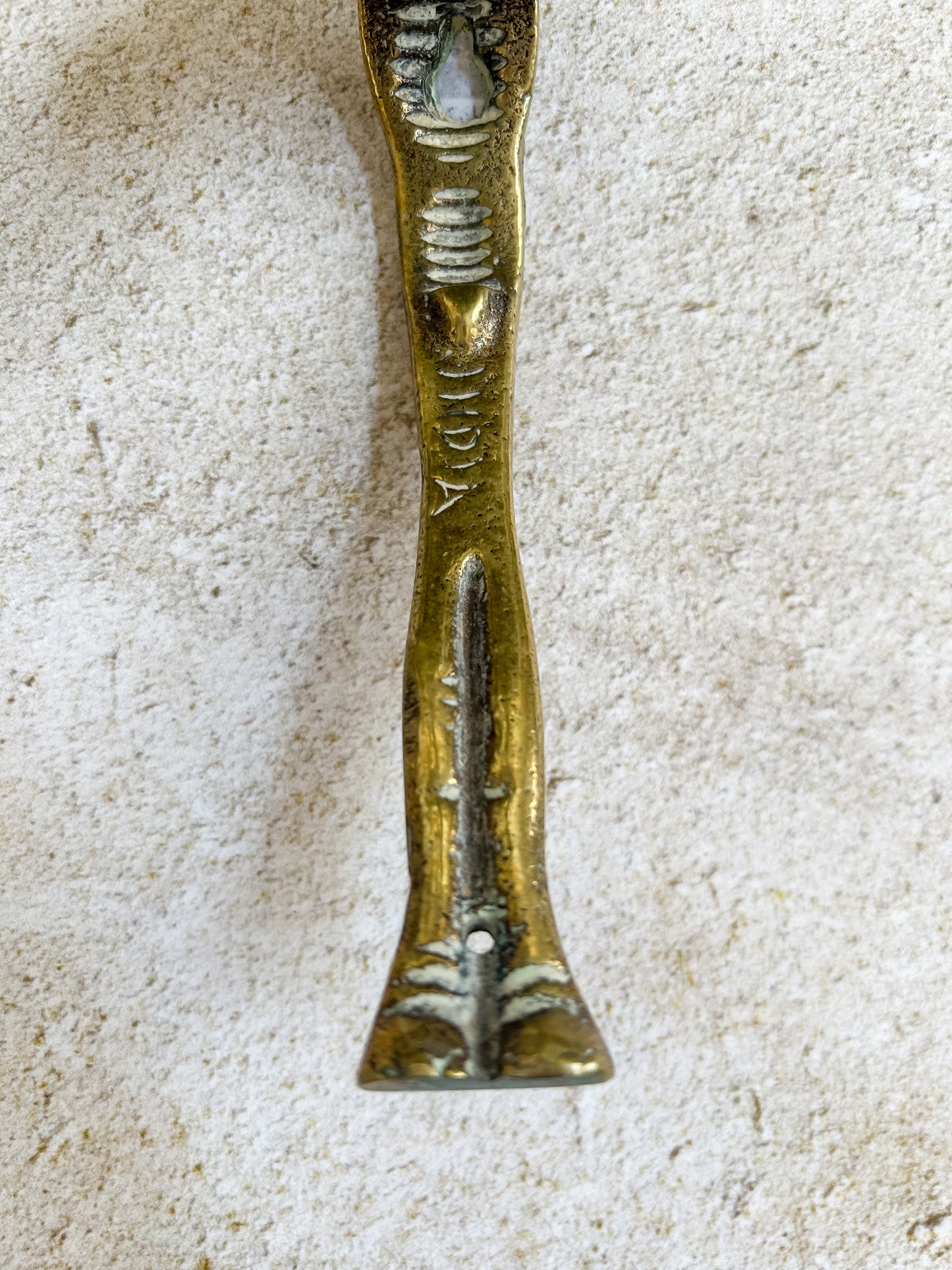 Vintage Solid Brass Elephant Door Knocker