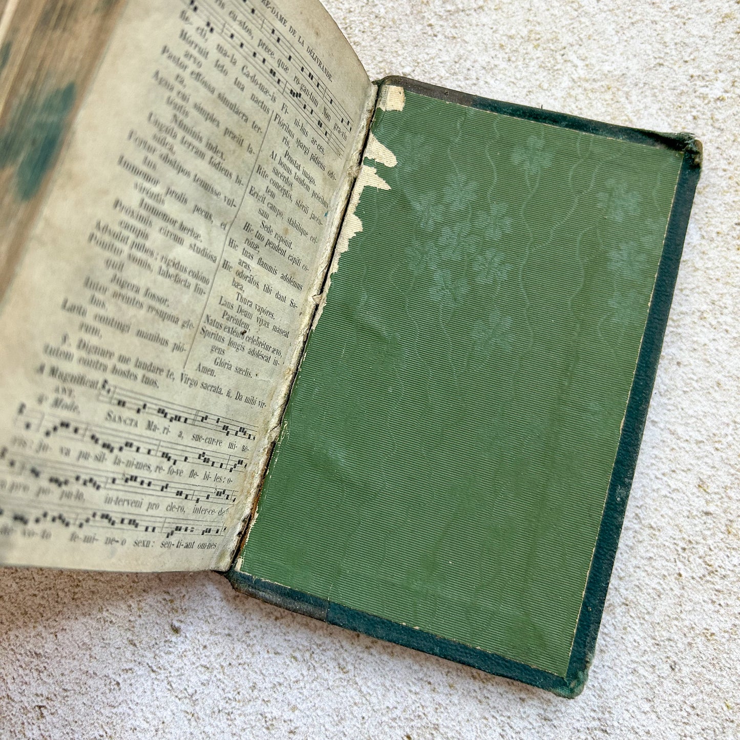 Antique Leather Bound French Diurnal Liturgical Book