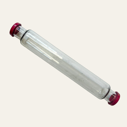 Vintage English JAJ Pyrex Glass Rolling Pin