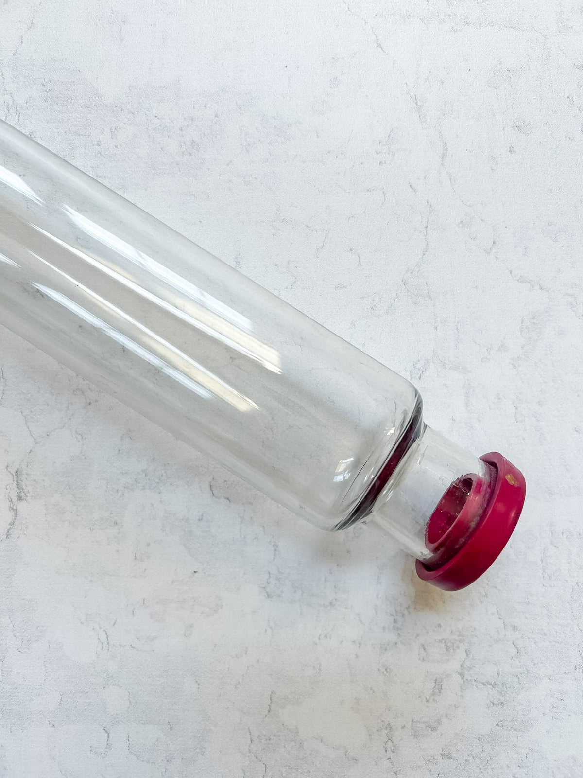 Vintage English JAJ Pyrex Glass Rolling Pin