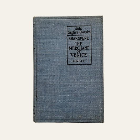 1900 The Merchant of Venice by William Shakespeare | Lake English Classics Edition