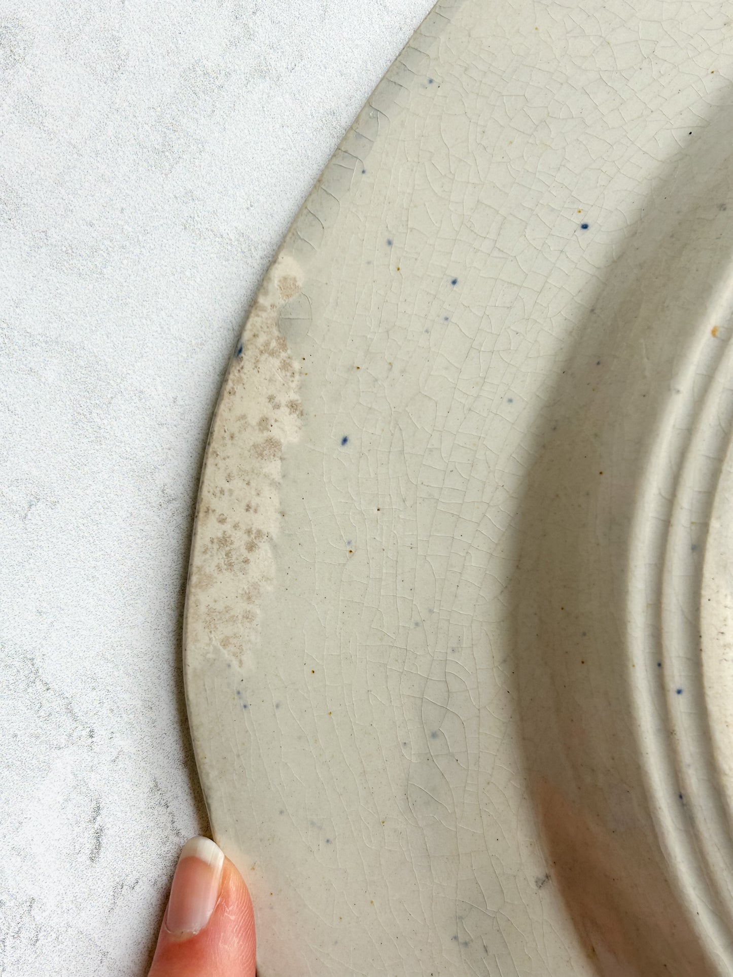 Large Antique Staffordshire Blue Willow Platter | c.1885