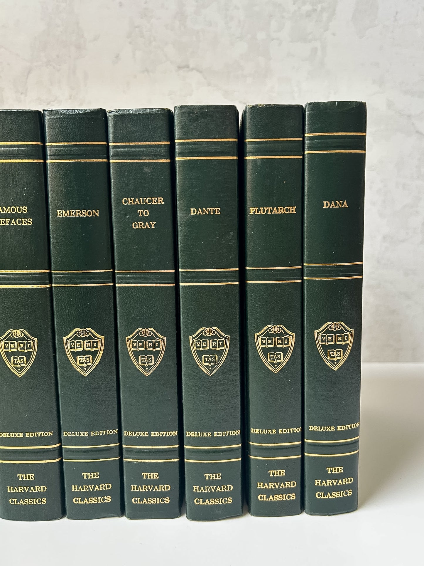 Set of 13 Harvard Classics Books | Green Cloth Deluxe Editions