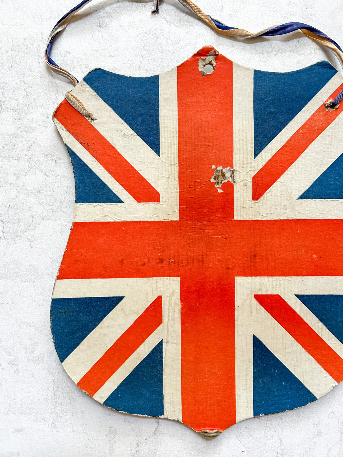 Vintage British Union Jack Flag Holder