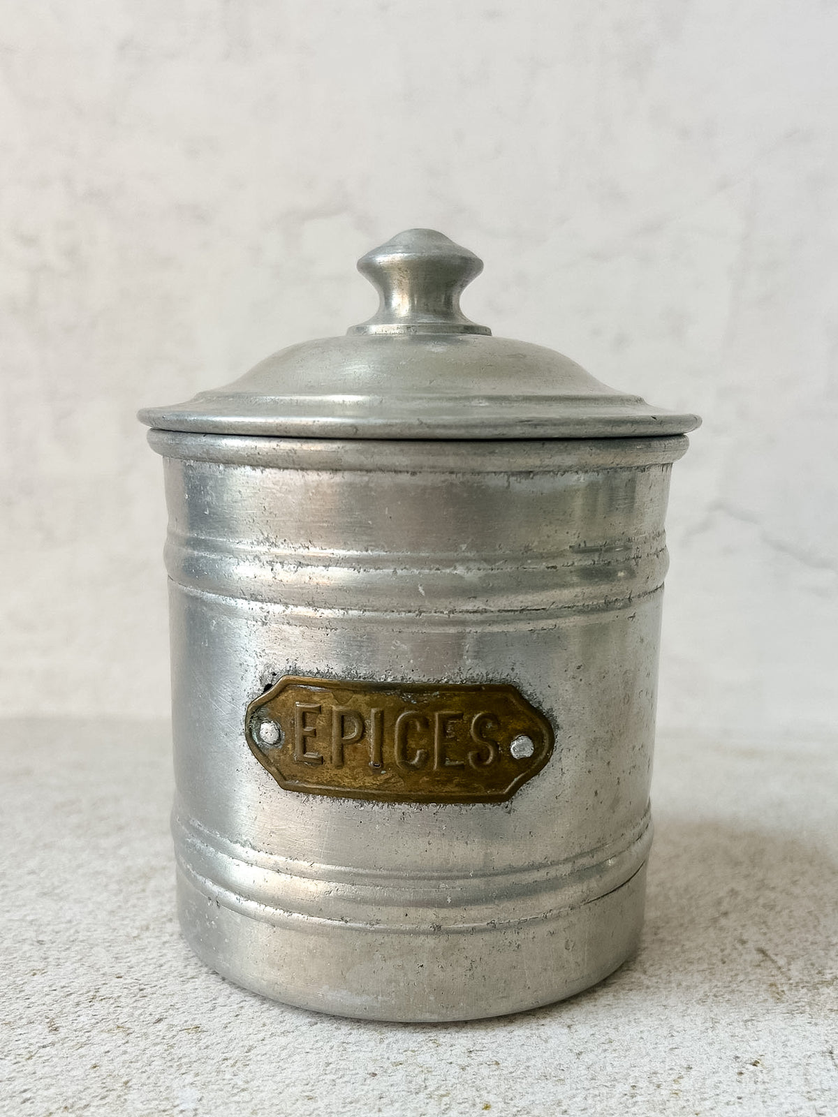 Vintage French Manufrance Aluminum Kitchen Canister Set