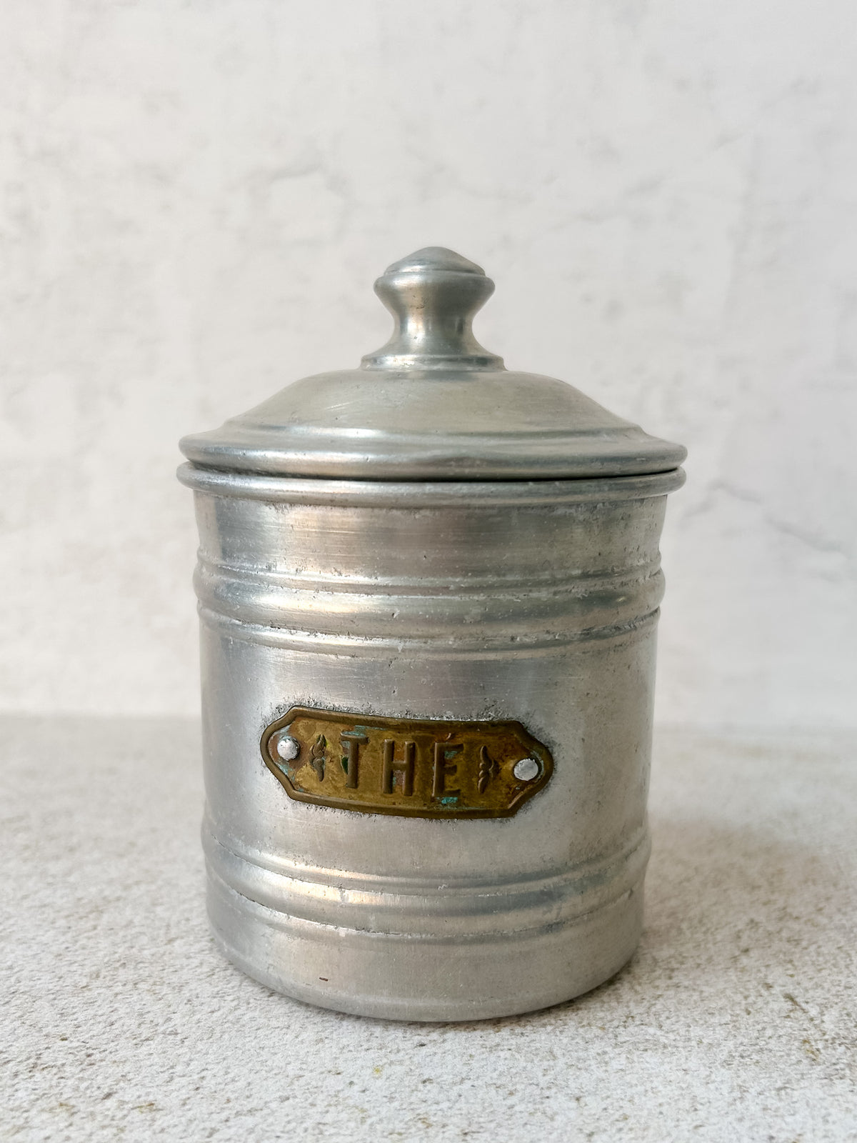 Vintage French Manufrance Aluminum Kitchen Canister Set
