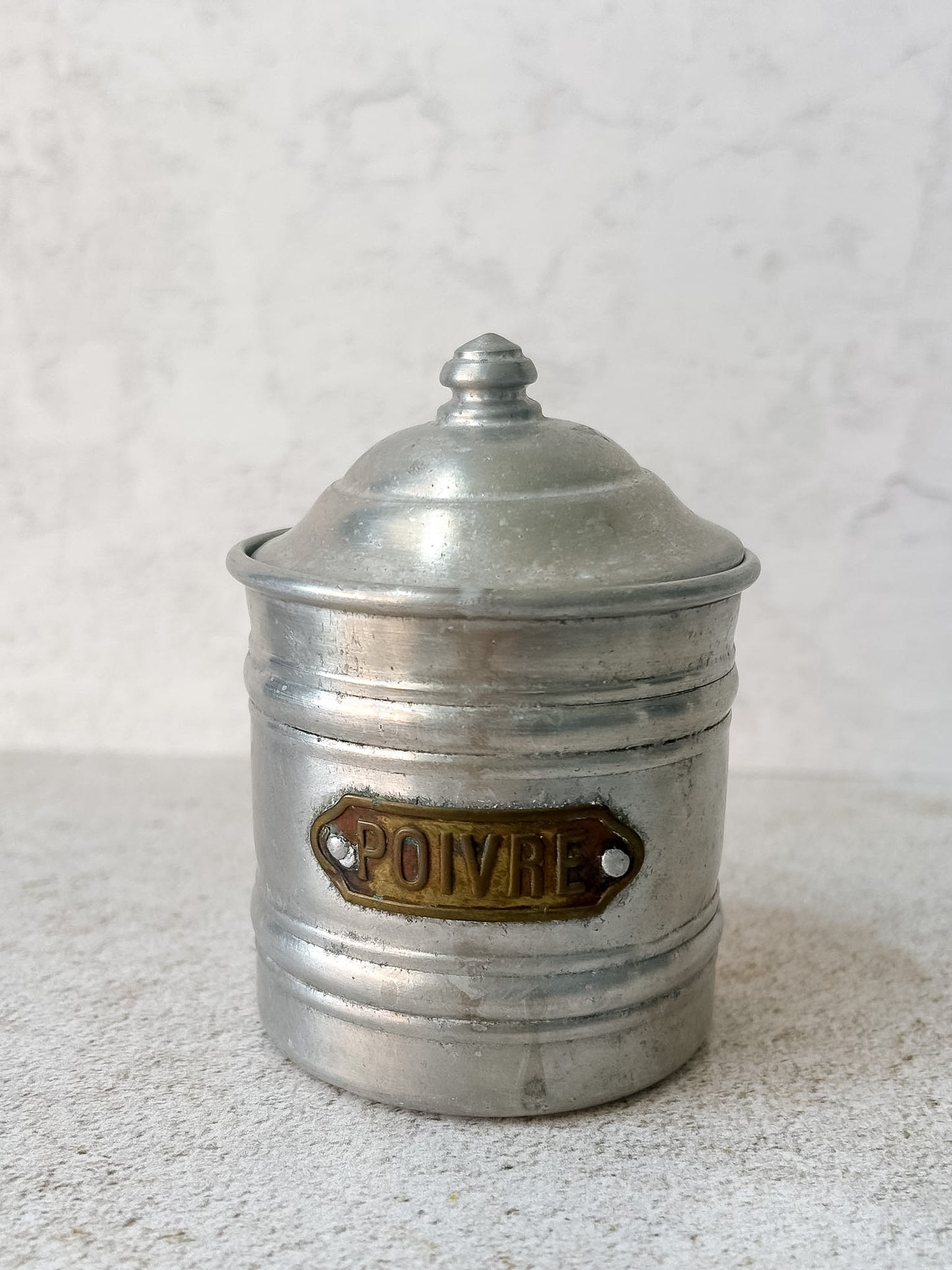 Vintage French Manufrance Aluminum Kitchen Canister Set