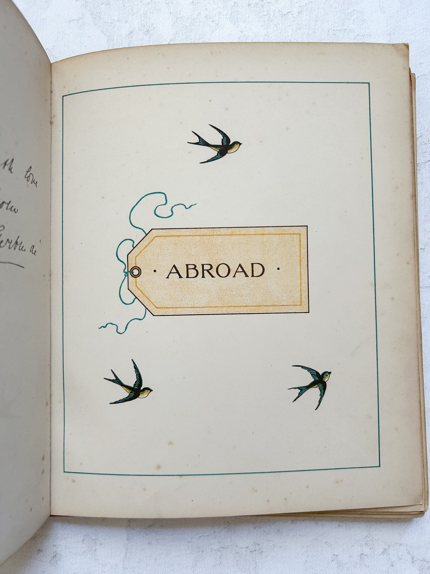 1882 "Abroad" Antique Illustrated Children's Book – Marcus Ward & Co.