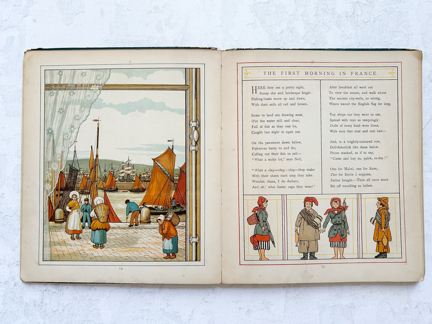1882 "Abroad" Antique Illustrated Children's Book – Marcus Ward & Co.