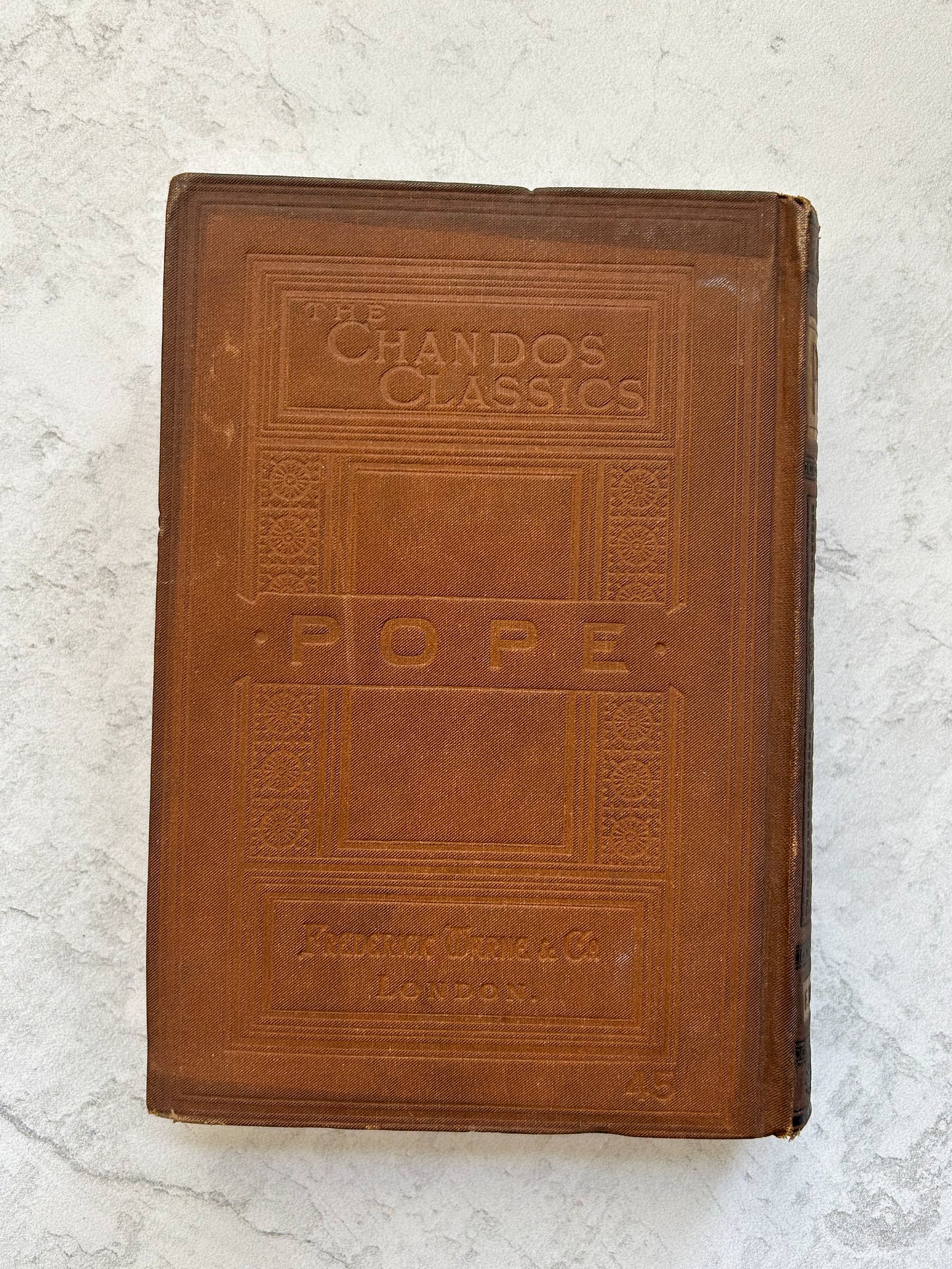 The Poetical Works of Alexander Pope Antique Book