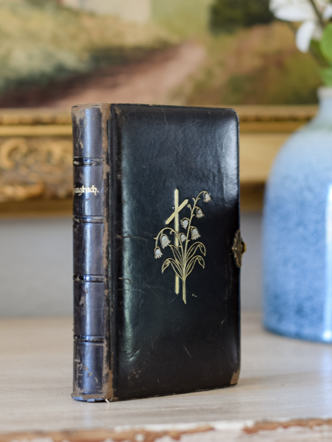 Antique Evangelical Lutheran Text Hymnal & Reader 1883