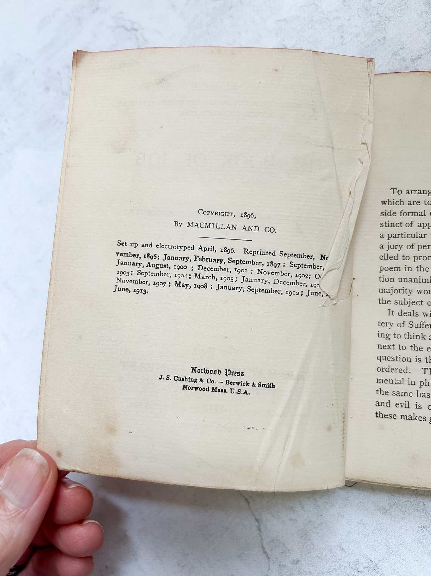 1913 The Book of Job, Modern Reader's Bible Series
