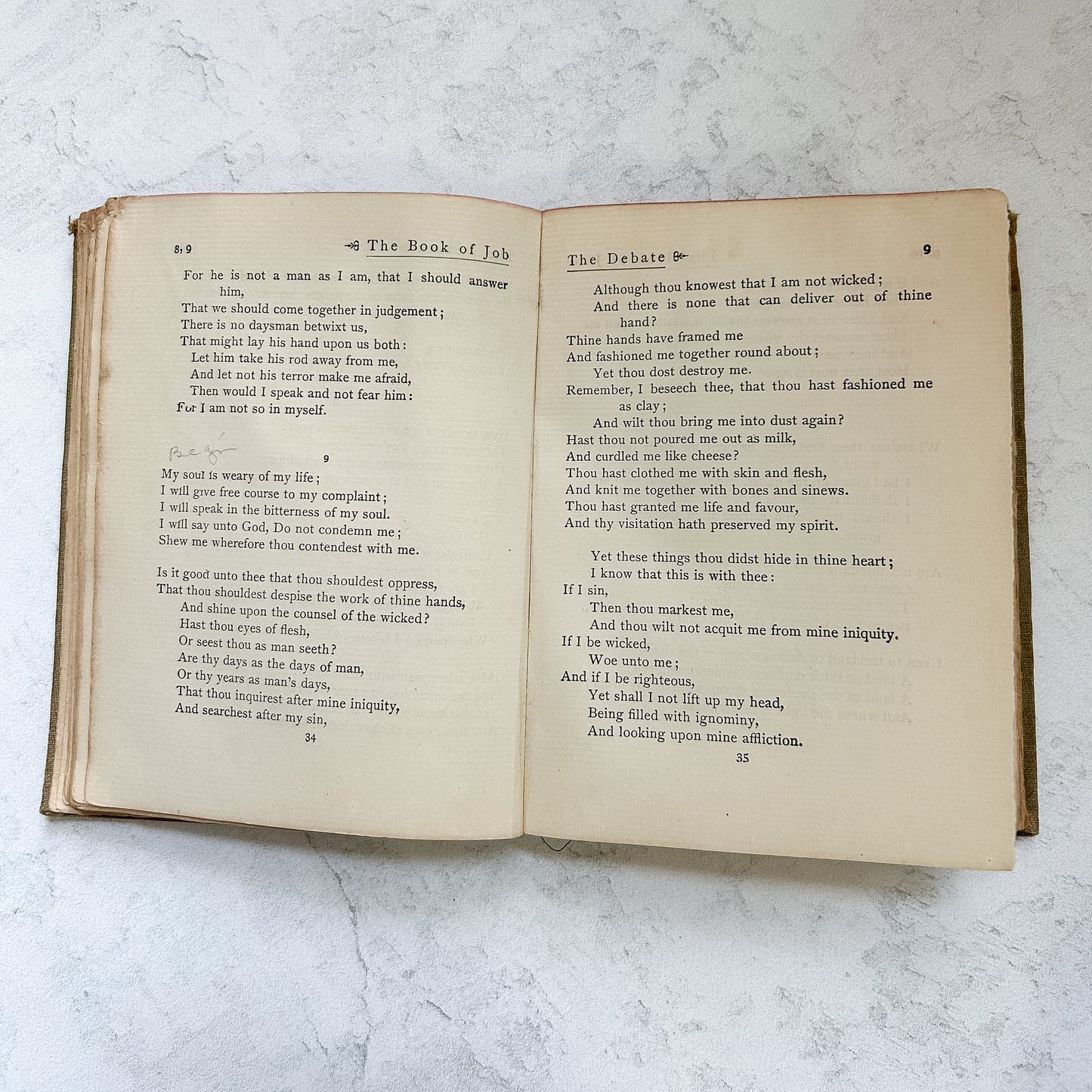 1913 The Book of Job, Modern Reader's Bible Series