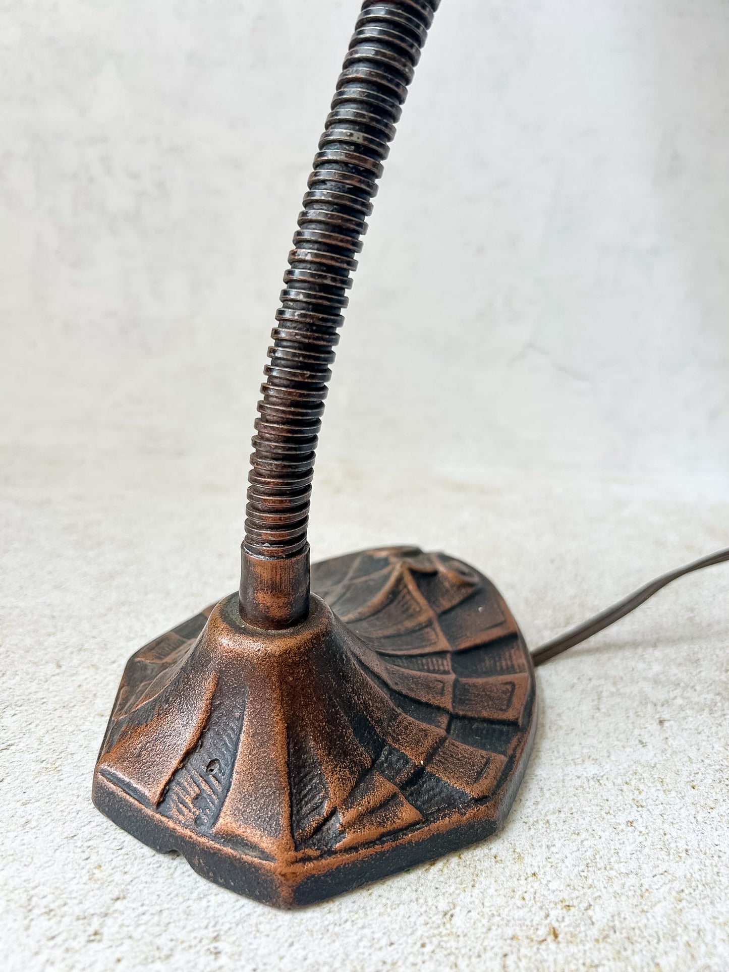 Vintage Paries Mfg. Co. Art Deco Gooseneck Desk Lamp